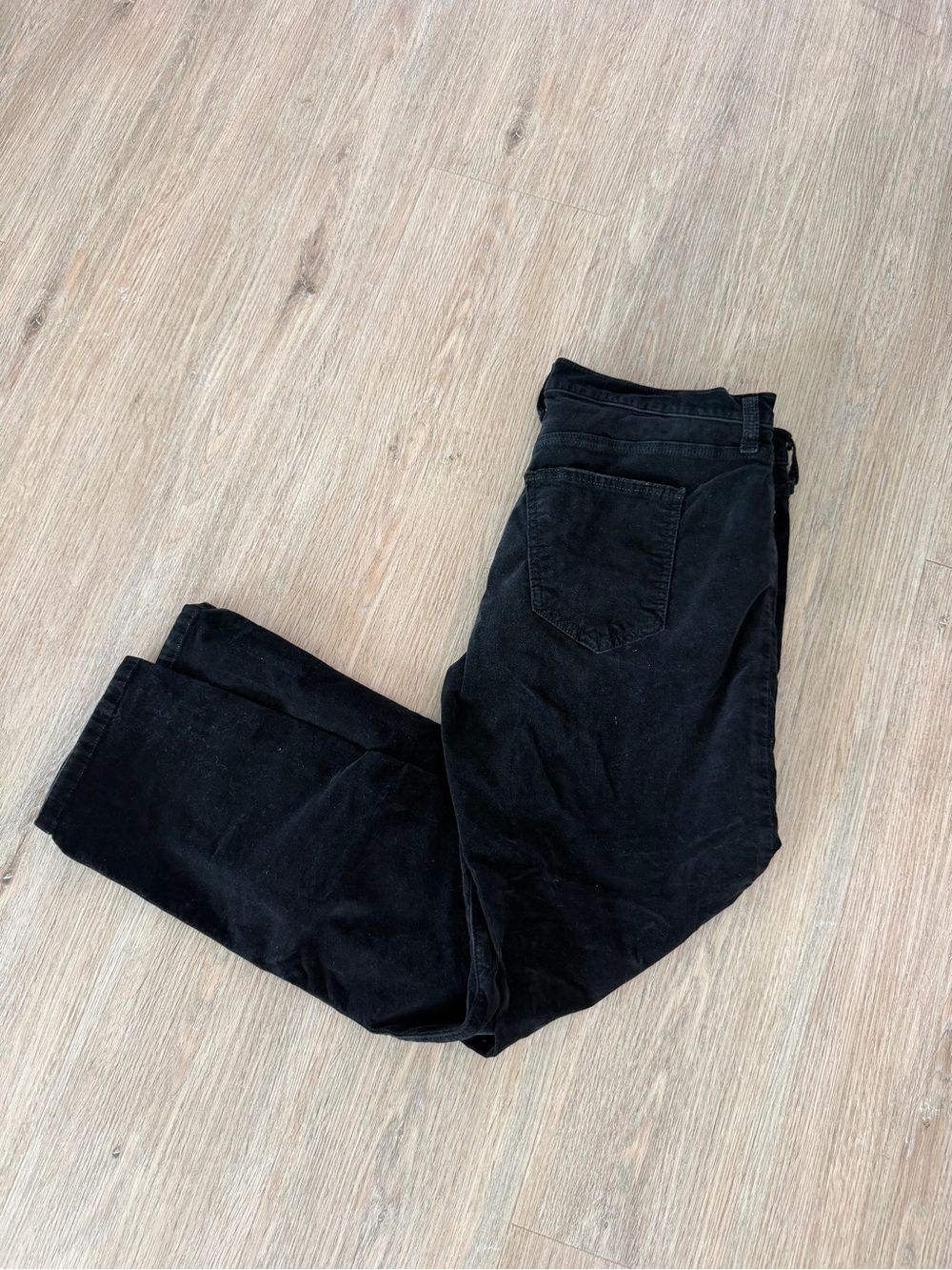 Current/Elliott Black Velvet Trousers